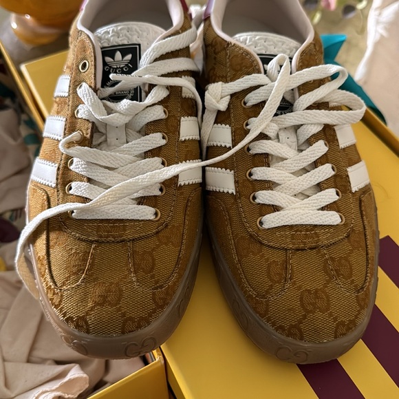 Gucci x Adidas men's gazelle GG sneakers - Picture 4 of 4
